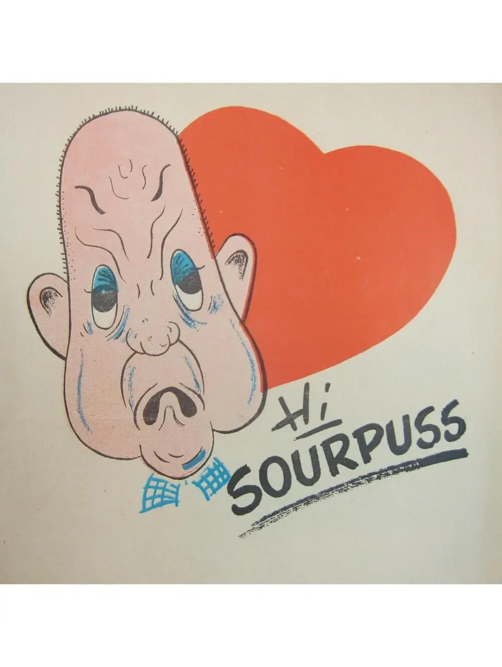 Vintage Vinegar Valentine Sourpuss Penny Dreadful Sarcasm Insult Poem Ephemera